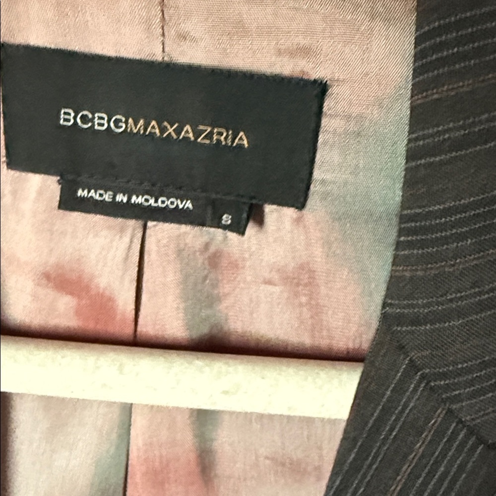 BCBGMaxAzria Chocolate Pinstripe Suit Set - Picture 2 of 6